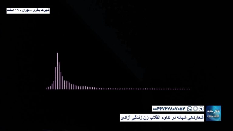 شهرک باقری – تهران – شعاردهی شبانه در تداوم انقلاب زن زندگی آزادی