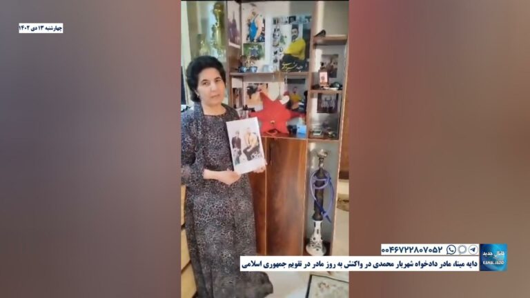 دایه مینا، مادر دادخواه شهریار محمدی در واکنش به روز مادر در تقویم جمهوری اسلامی