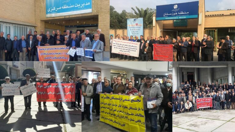 گزارشات تصویری از تجمعات اعتراضی و سراسری بازنشستگان مخابرات – دوشنبه ۲ بهمن ۱۴۰۲
