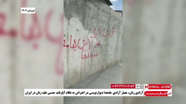 آزادی زنان، معیار آزادی جامعه؛ دیوارنویسی در اعتراض به نظام آپارتاید جنسی علیه زنان در ایران