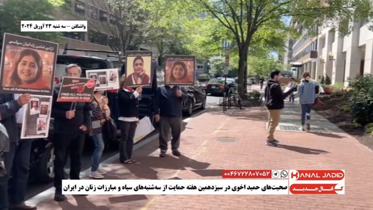 واشنگتن – صحبت‌های حمید اخوی در سیزدهمین هفته حمایت از سه‌شنبه‌های سیاه و مبارزات زنان در ایران