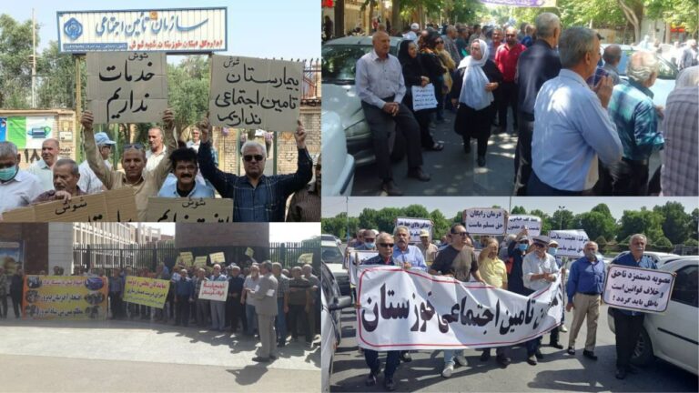 گزارشات تصویری از تجمعات اعتراضی بازنشستگان تامین اجتماعی و فولاد – یکشنبه ۳۰ اردیبهشت ۱۴۰۳
