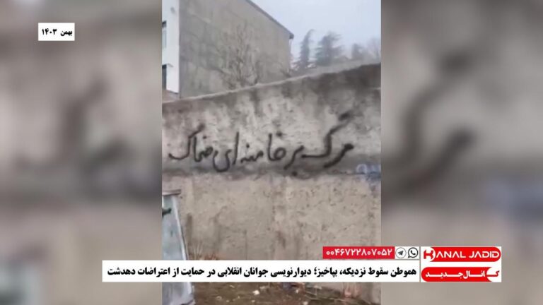 هموطن سقوط نزدیکه، بپاخیز؛‌ دیوارنویسی جوانان انقلابی در حمایت از اعتراضات دهدشت