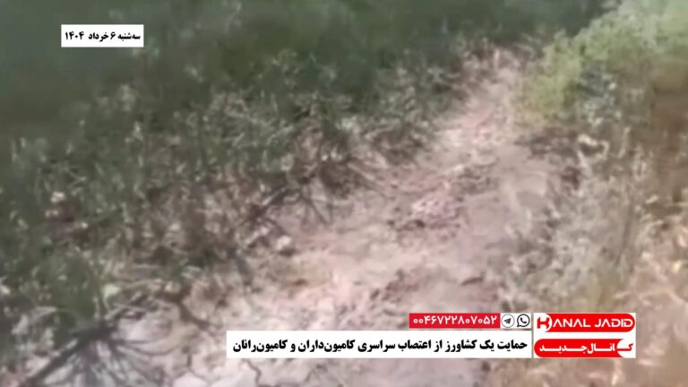 حمایت یک کشاورز از اعتصاب سراسری کامیون‌داران و کامیون‌رانان