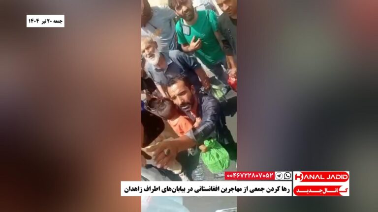 رها کردن جمعی از مهاجرین افغانستانی در بیابان‌های اطراف زاهدان