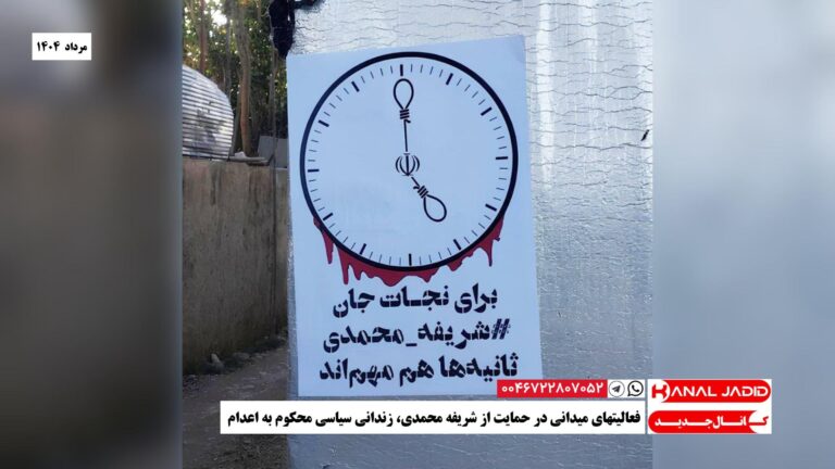 فعالیتهای میدانی در حمایت از شریفه محمدی، زندانی سیاسی محکوم به اعدام