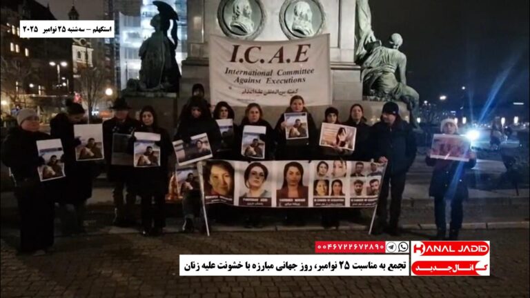 استکهلم – تجمع به مناسبت ۲۵ نوامبر، روز جهانی مبارزه با خشونت علیه زنان