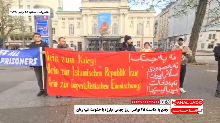 هامبورگ – تجمع به مناسبت ۲۵ نوامبر، روز جهانی مبارزه با خشونت علیه زنان