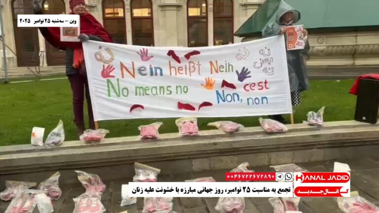 وین – تجمع به مناسبت ۲۵ نوامبر، روز جهانی مبارزه با خشونت علیه زنان